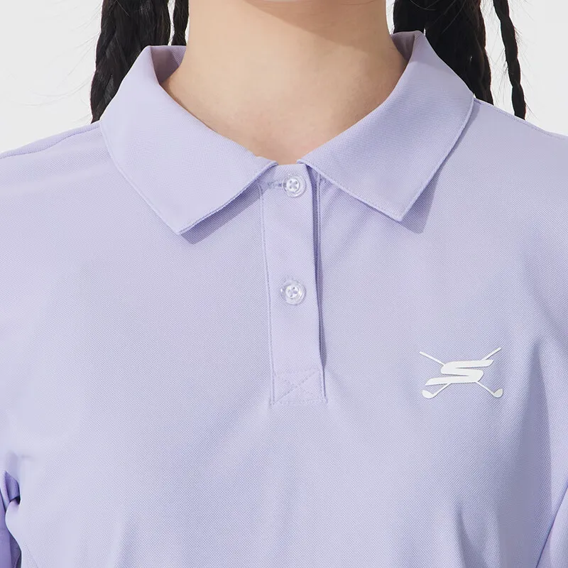 Skechers Sportlife SS25 Polo Shirt Women's Purple Heather/0494-3