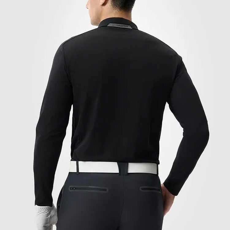 FILA Golf Series Polo Shirt Men's Pitch Black-3