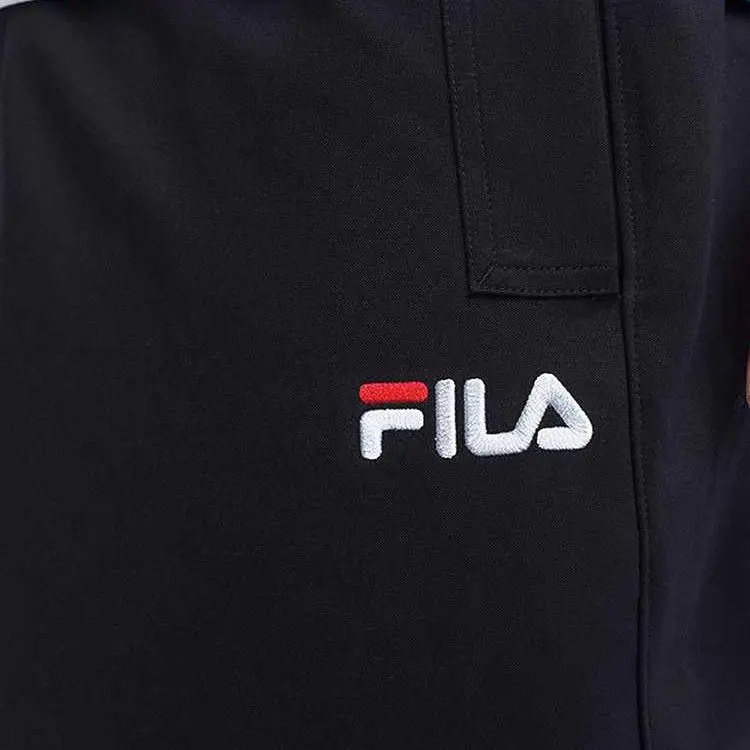 FILA Casual Sportswear Men Clothing Set Midsummer Green Short Sleeved Shirt+Legend Blue Shorts-3