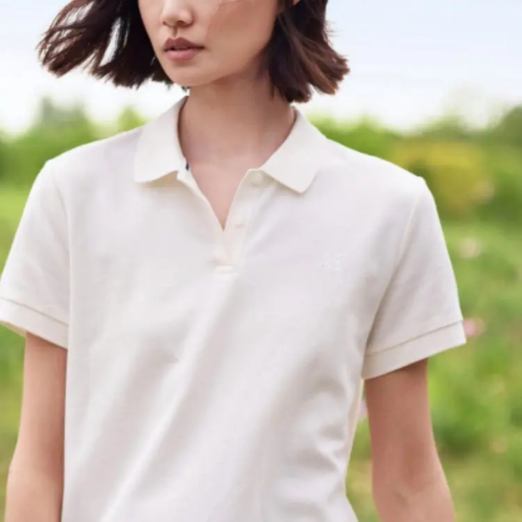 AIGLE Polo Shirt Women's Pink White-2