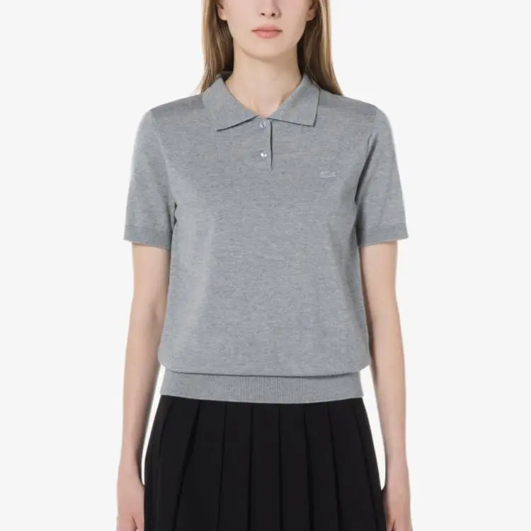 LACOSTE Polo Shirt Women's Gray-2