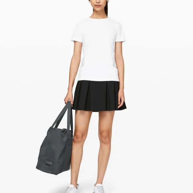 Lululemon Tennis Time Casual Short Skirts Women's Black-2