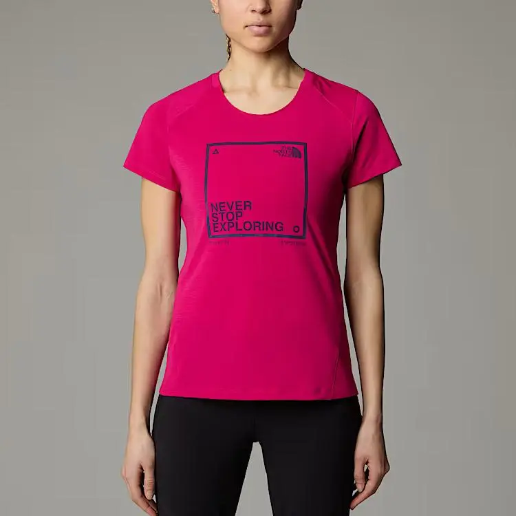 THE NORTH FACE T Shirt Women's Rose Red-1
