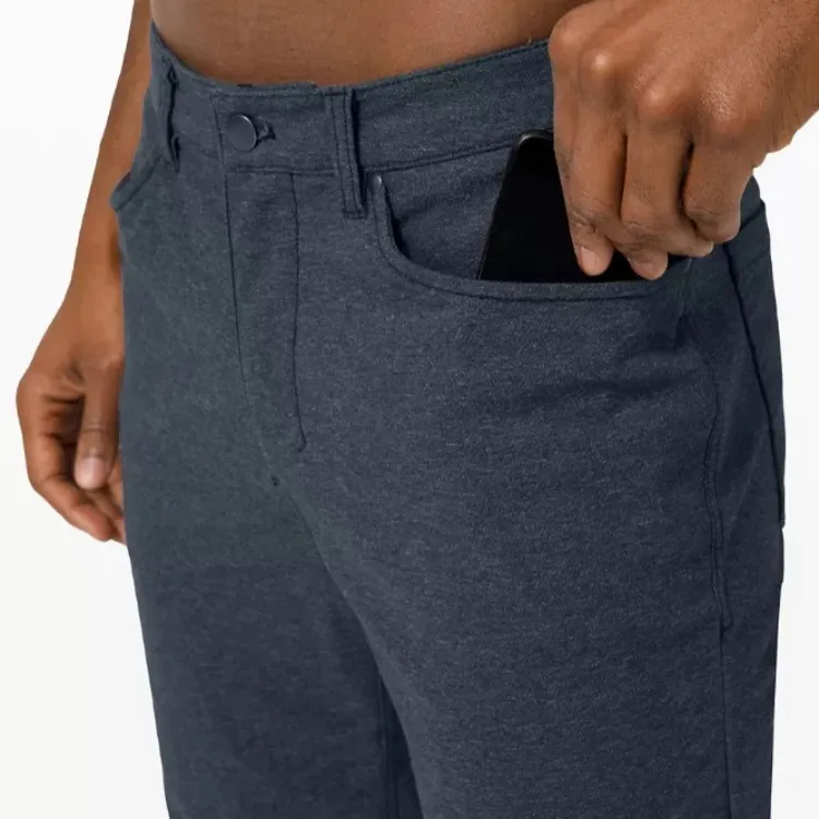 Lululemon ABC Casual Pants Men Gray Blue-3