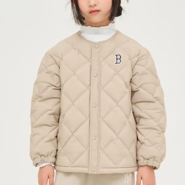 MLB New York Yankees FW/AW24 Down Jacket Women's Dark Cream-3