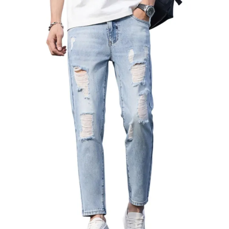 Jeep Fashion Sports Collection Jeans Unisex Blue Gray-4
