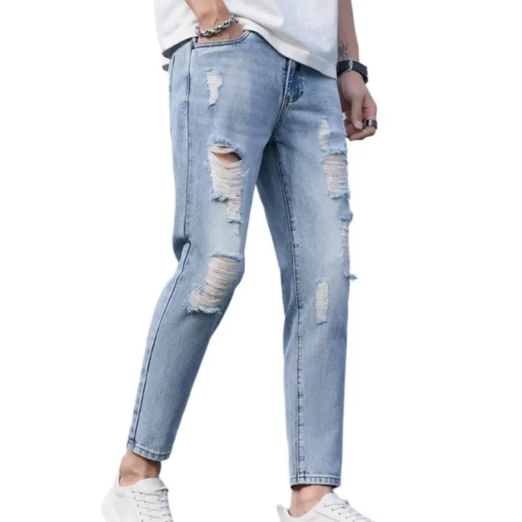 Jeep Fashion Sports Collection Jeans Unisex Blue Gray-3