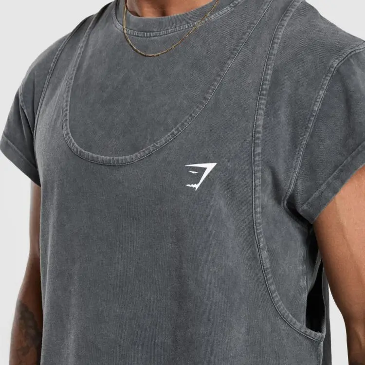 GYMSHARK T Shirts Men Black-4