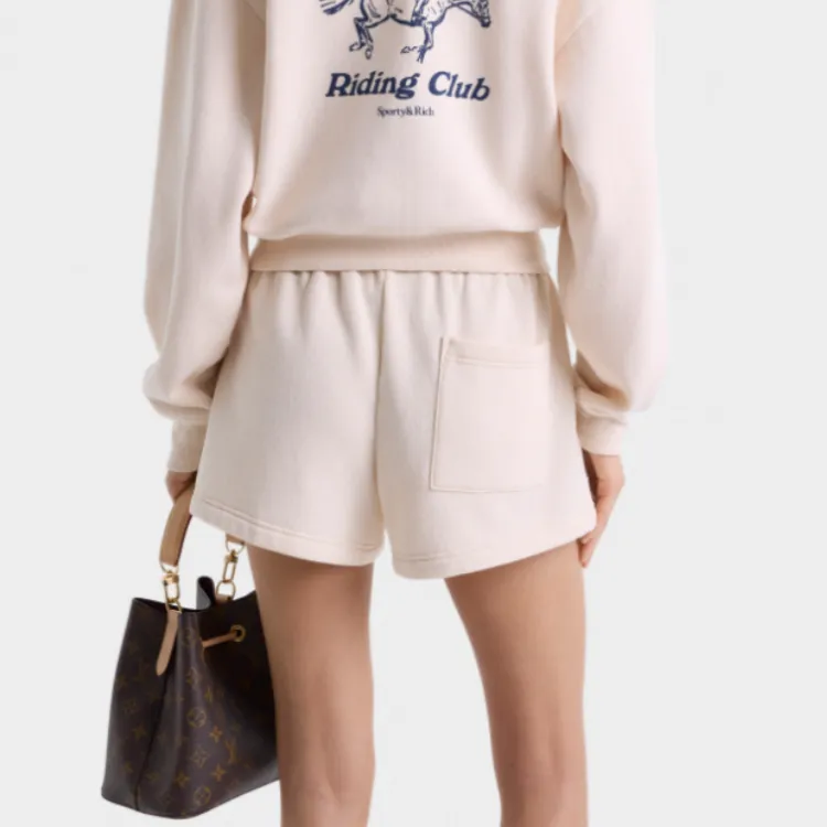SPORTY & RICH Beverly Hills Riding Club Soft Disco Shorts-3