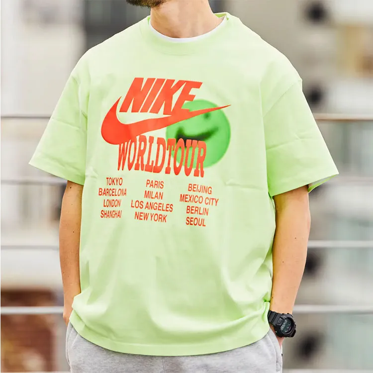 Nike Set-in Sleeve T-Shirt Men's Neon Green-2