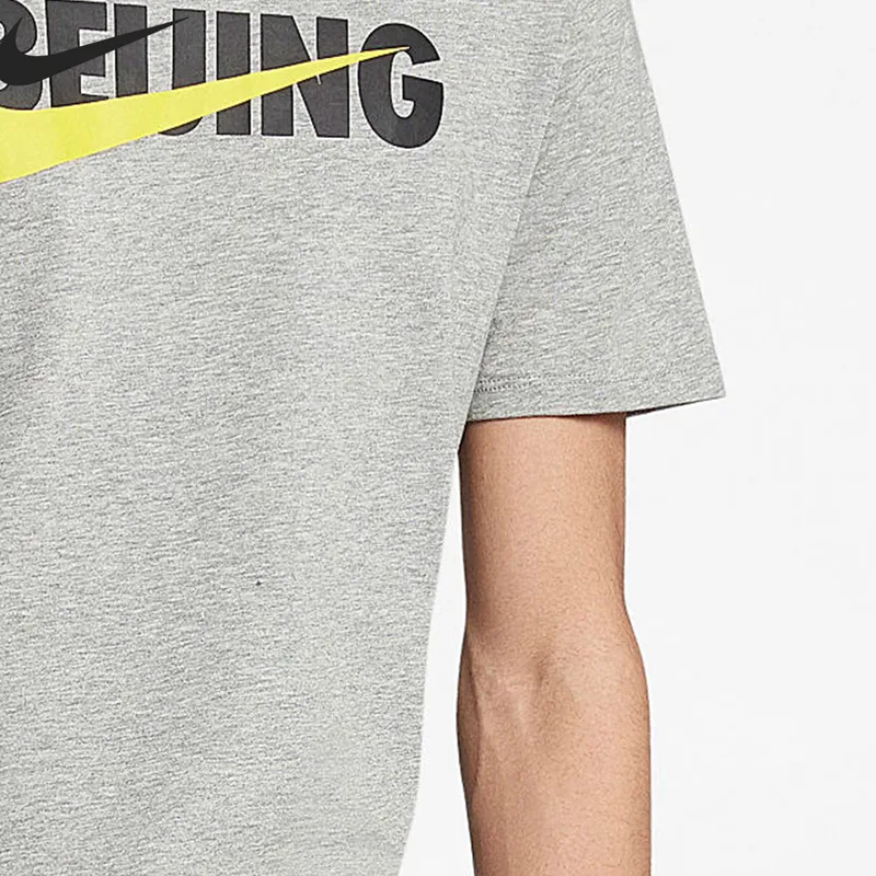 Nike T Shirts Men Gray-2