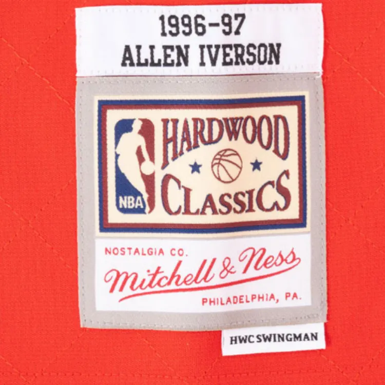 Mitchell & Ness Basketball Jersey Men's Red-3