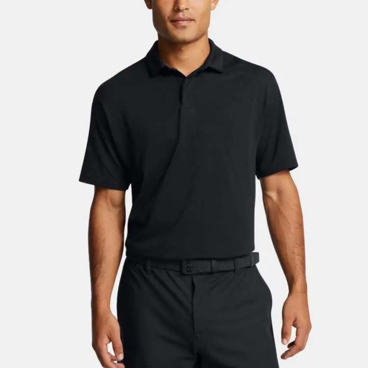 Under Armour Tour Tips Seamless Polo Shirt Men's Black-2