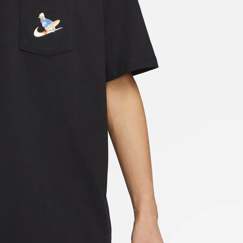 Nike T Shirts Men Black-3