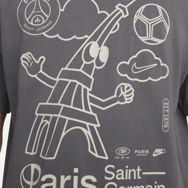 Nike Paris Saint Germain Max90 T Shirt Men's Iron Gray-4