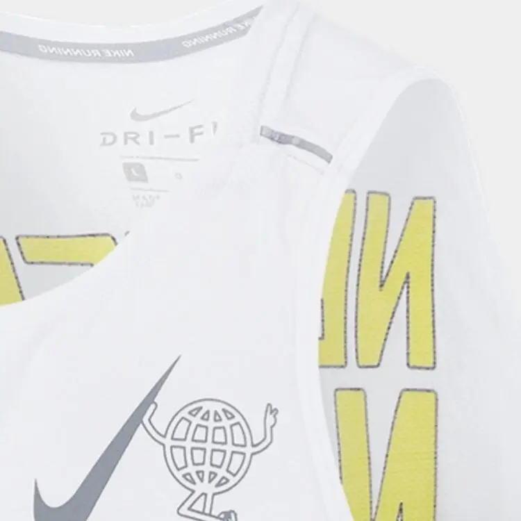 Nike MILER Tank Tops Men White-2