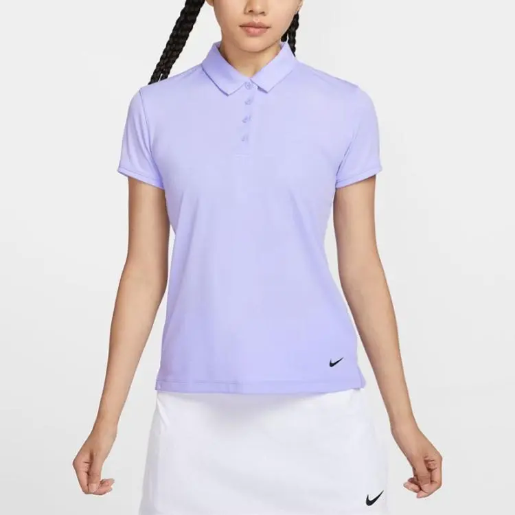 Nike FW24 AS W NK DF VCTRY SS SLD POLO Shirt Women's Purple-2