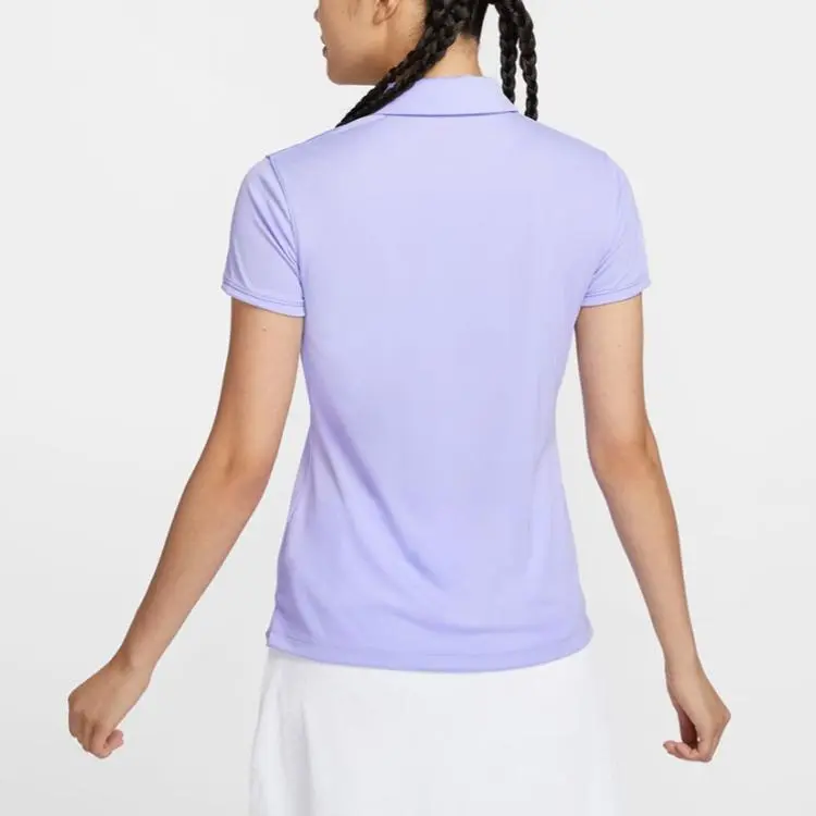 Nike FW24 AS W NK DF VCTRY SS SLD POLO Shirt Women's Purple-3