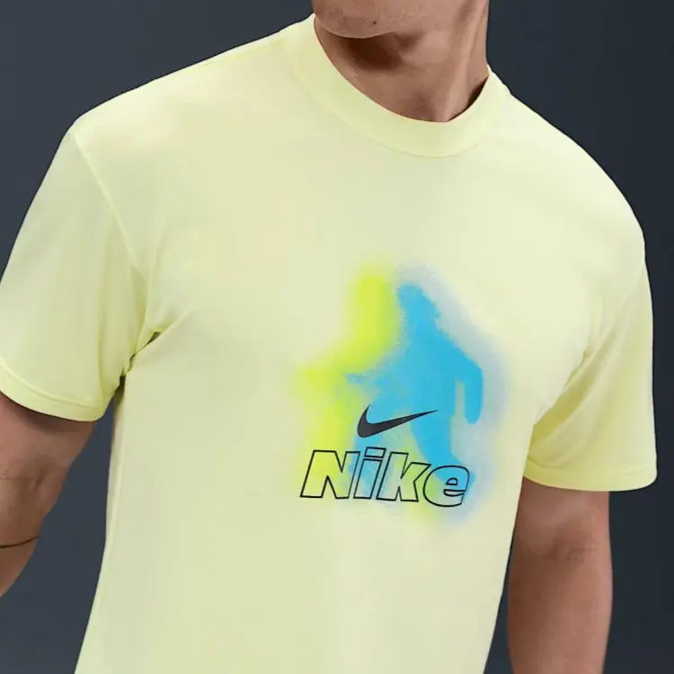 Nike Max90 Running T Shirt Men's Glow In The Dark Green-3