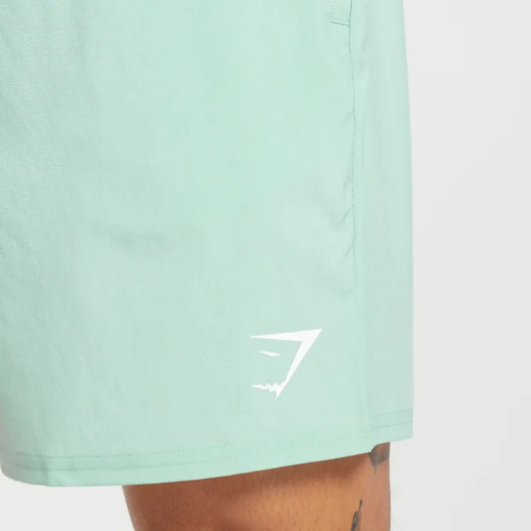 GYMSHARK ARRIVAL 7' SHORTS Casual Shorts Men's Lidou Green-4