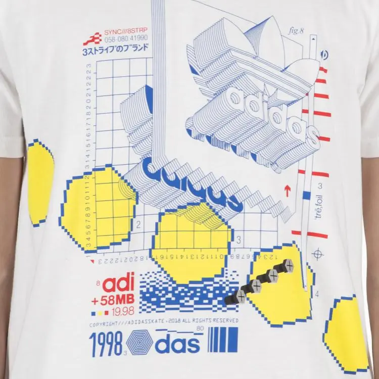 Adidas Originals Skateboarding VETTER T Shirt Men's White-3