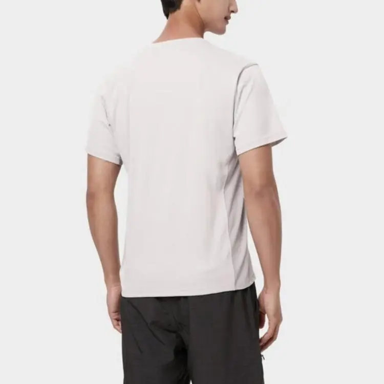 Columbia Crew Neck Fitted Straight Short-Sleeved T-Shirt Men's White-3