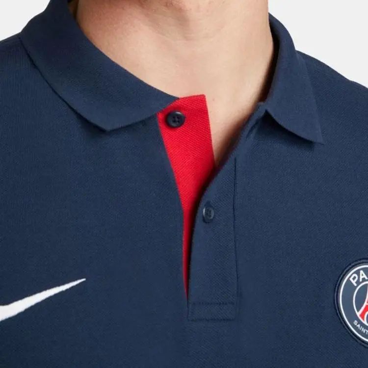 Nike Polo Shirts Men Dark Blue-4