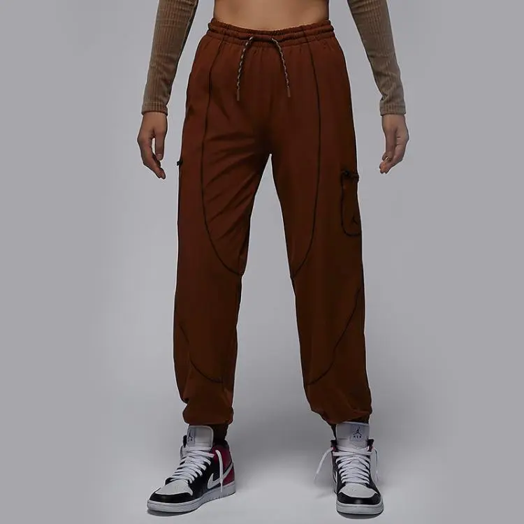 Nike Knitted Sports Pants Women's Brown-3
