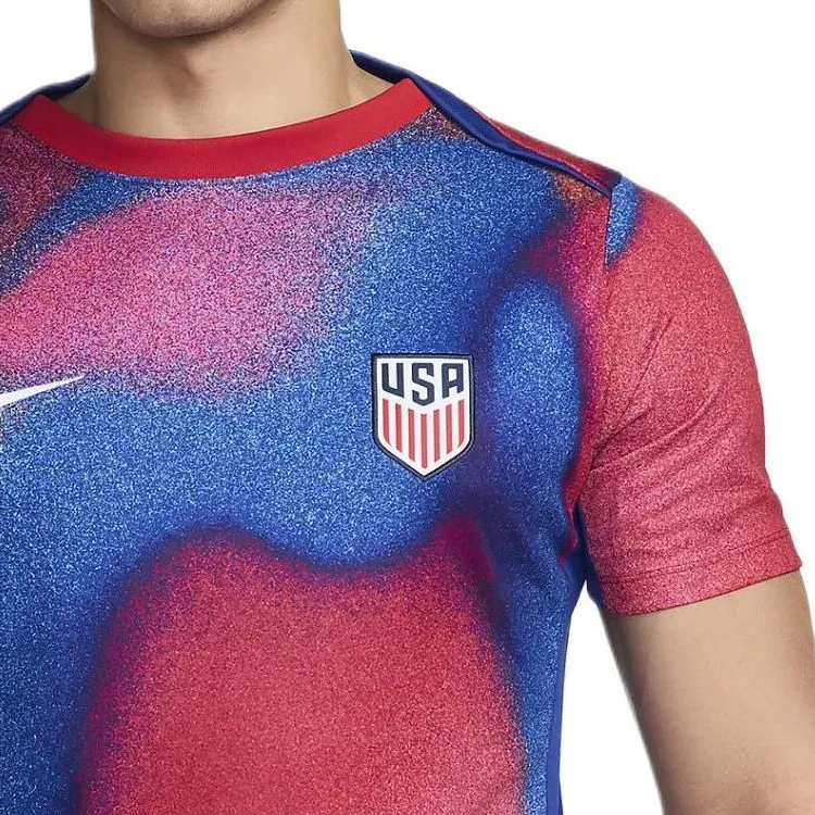 Nike USA Soccer Team Olympic Series USMNT Academy Pro Soccer Jerseys Unisex Red/Old Royal/Old Royal/White-2