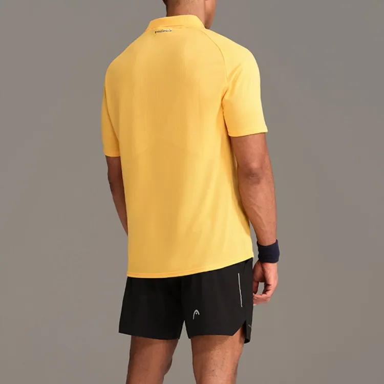 HEAD Polo Shirt Men's Rising Sun Yellow-4