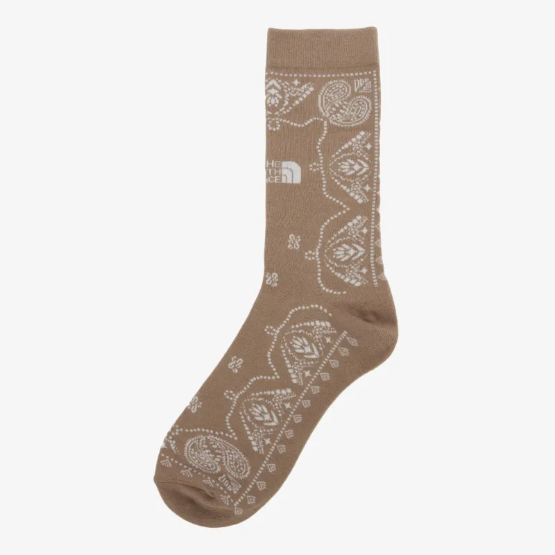 THE NORTH FACE Mid Calf Socks Unisex 1 Pack Brown-1