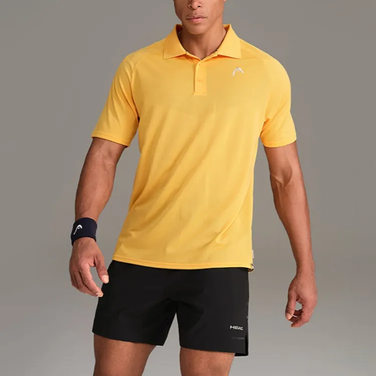HEAD Polo Shirt Men's Rising Sun Yellow-3