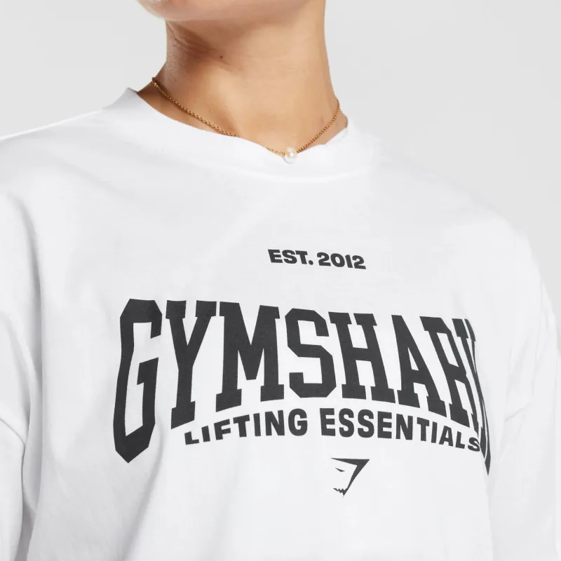 GYMSHARK T Shirts Women's White-3