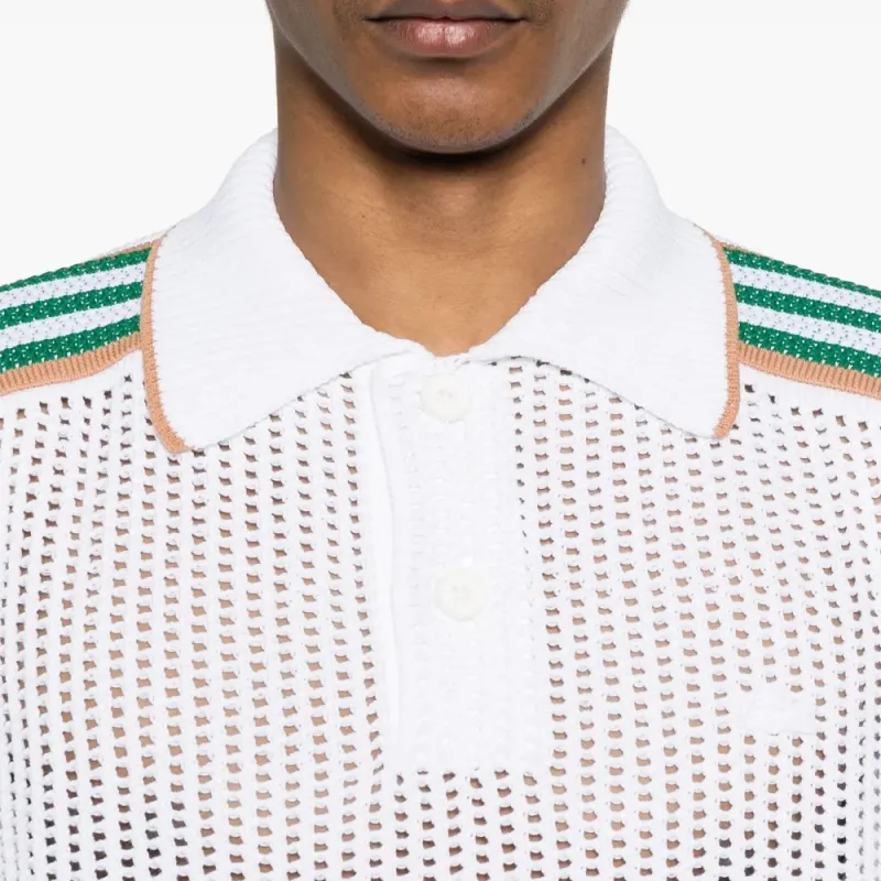LACOSTE Open knit Polo Shirt-3