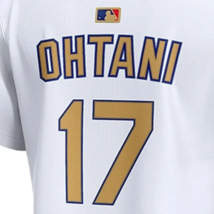 Nike Shohei Ohtani Los Angeles Dodgers 2024 World Series Champions Gold Women's's Nike Dri FIT Adv Mlb Limited Jersey-3