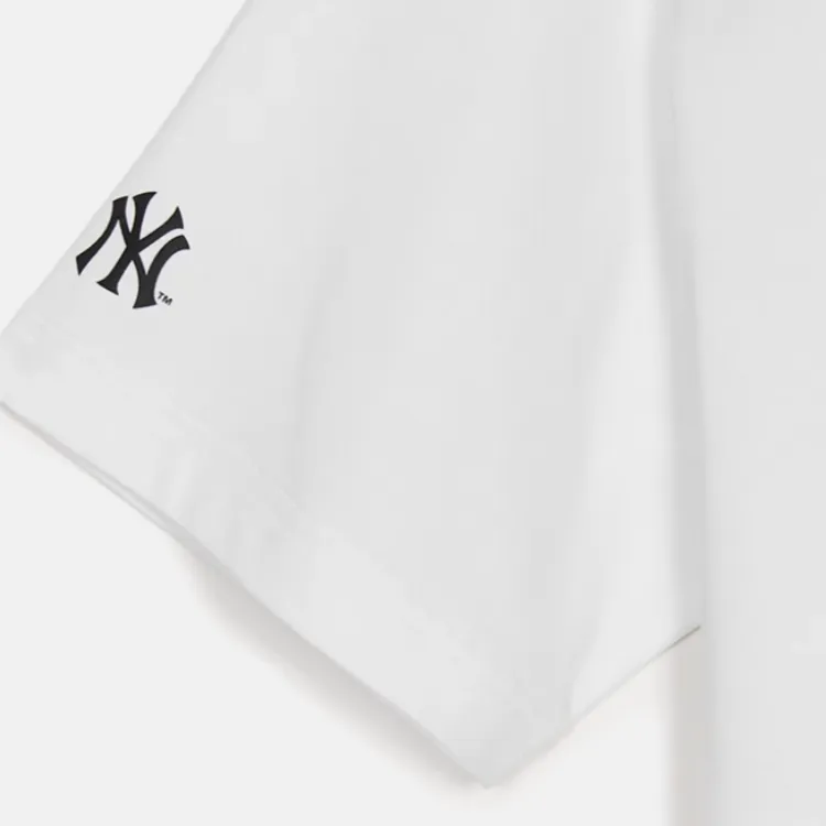 MLB New York Yankees Scowling Bear Collection SS25 T Shirt Unisex Standard White-4