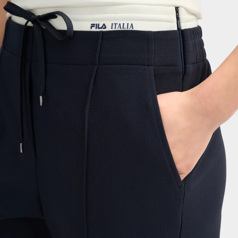 FILA EMERALD Knitted Sweatpants Women's Midnight Blue-3