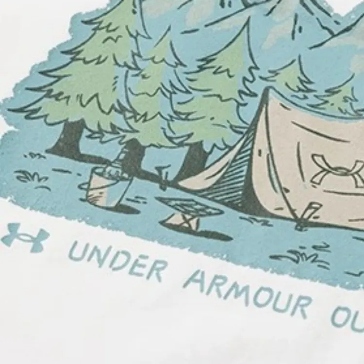 Under Armour Outdoor T Shirt Unisex Mist White-2