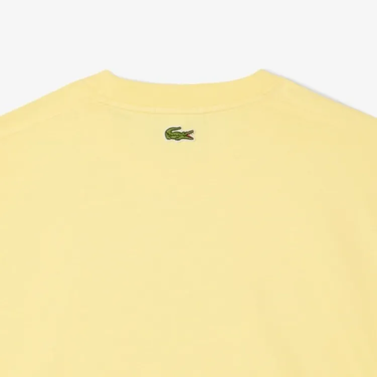 LACOSTE T Shirts Unisex Yellow-4