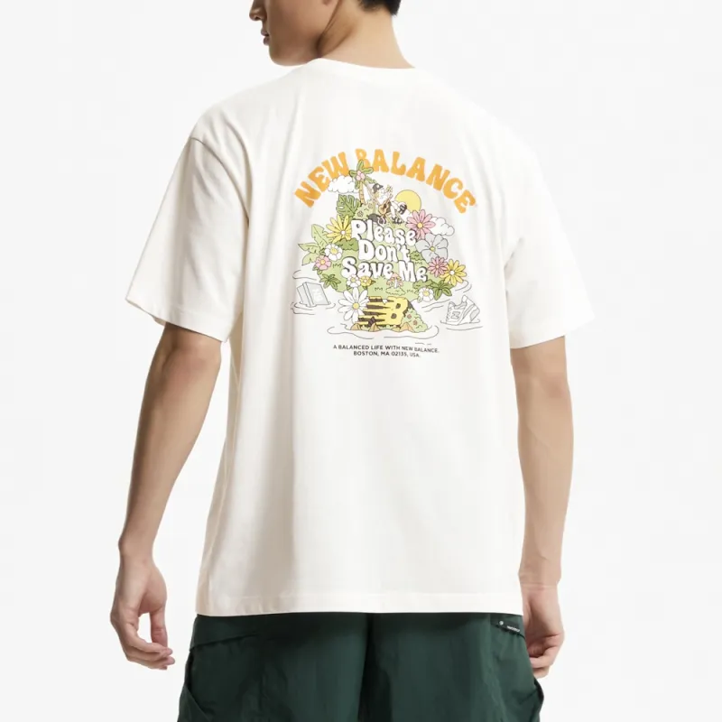 New Balance T Shirt Men's Cream-1