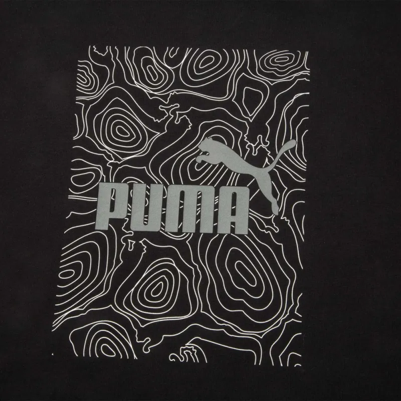 PUMA GRAPHICS REFLECTIVE T Shirt Men's Black-4