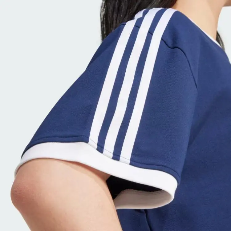 Adidas Adicolor 3 Stripes Loose Crop Tee-4
