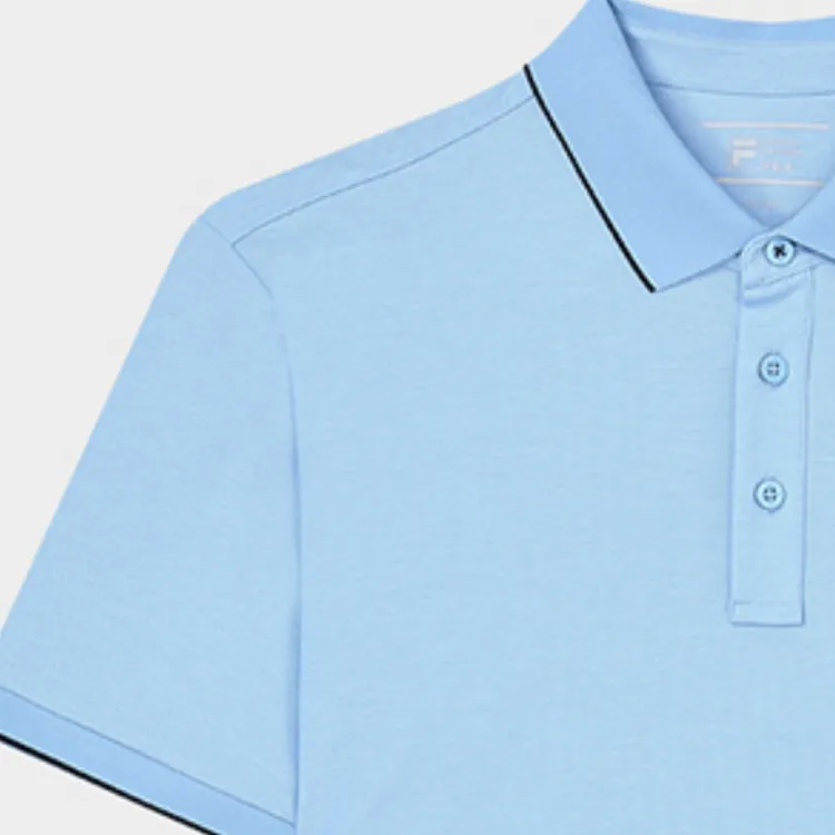 FILA Polo Shirt Men's Light Bright Blue-3