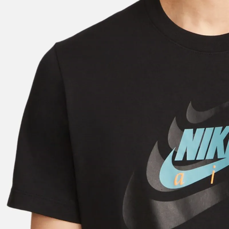 Nike T Shirts Men Black-2