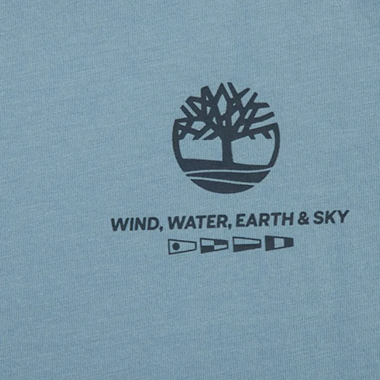 Timberland T Shirts Men Medium Blue-3