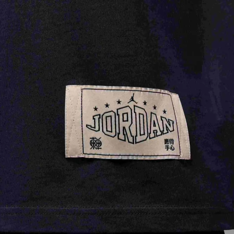 Jordan Drop Shoulder Sleeve T Shirt Women's Gray Black/Medium Olive Green-5