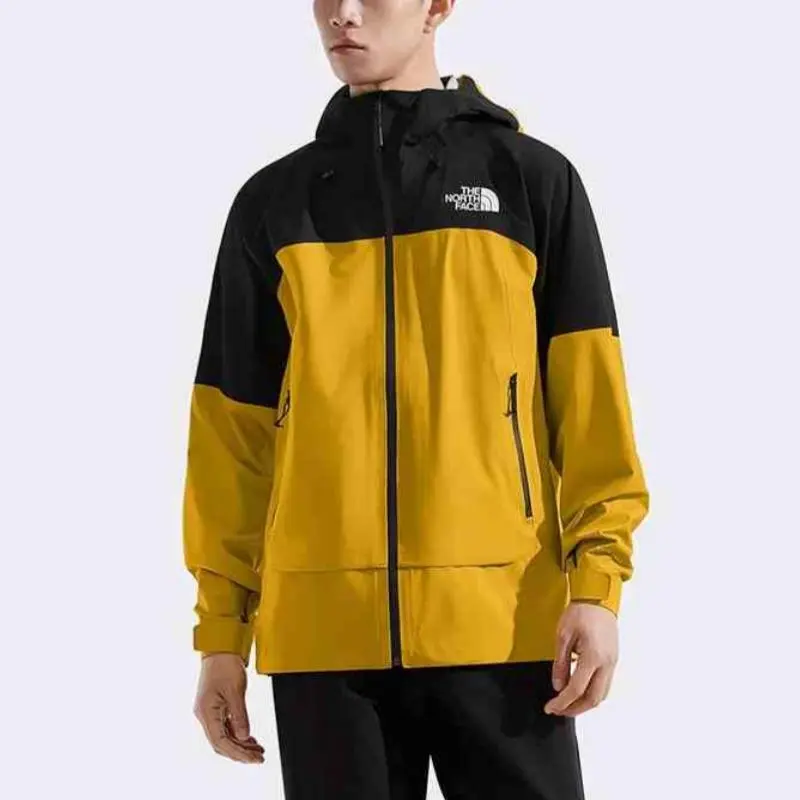 THE NORTH FACE Waterproof, Windproof, And Breathable Windbreaker Jacket Men's Yellow/Black-1
