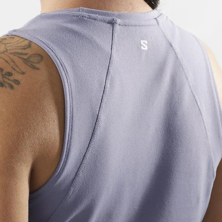 SALOMON Tank Top Women's Blue Granite-4