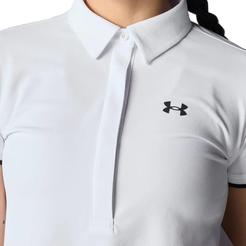 Under Armour Short Sleeved Dress Women's White/Castlerock/Black-3