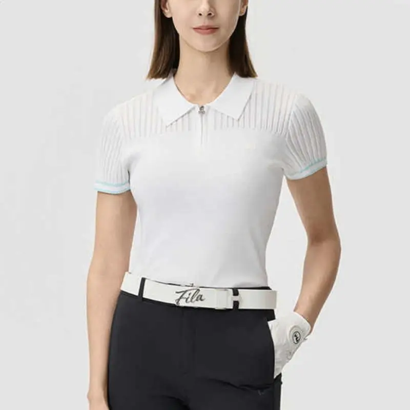 FILA AthleticsGolf Collection Regular T Shirt Women's Jade White-3